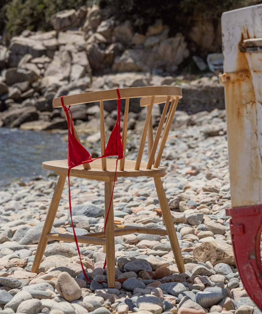 Chaise de salle à manger en bois avec accoudoirs Sena Arms