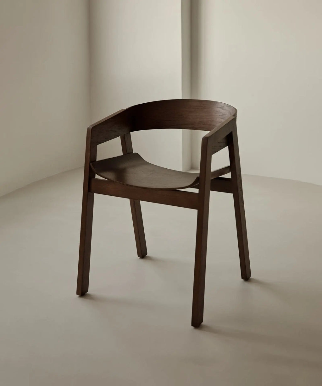 Chaise de salle à manger en bois avec accoudoirs Bella