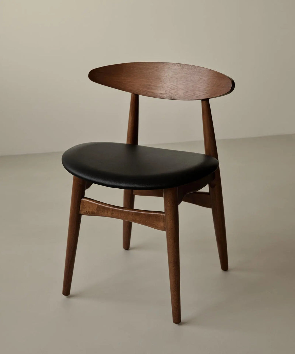 Chaise de salle à manger en bois rembourrée Kyoto
