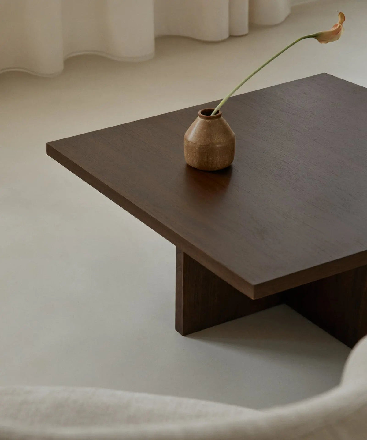Table basse carrée en bois Nara (80x80 cm)