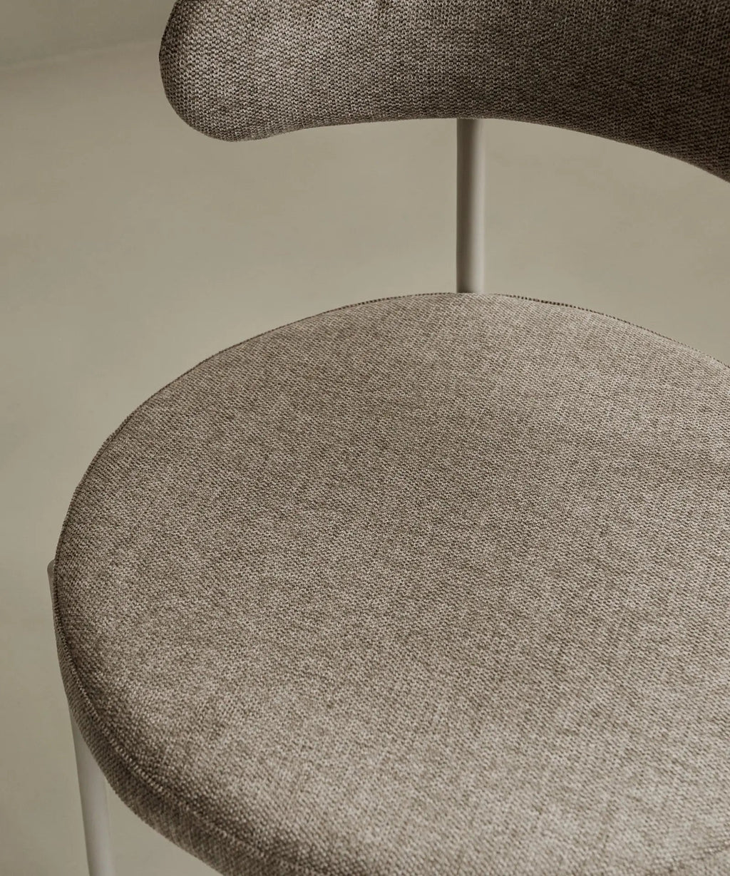 Chaise de salle à manger en tissu et métal Alexia
