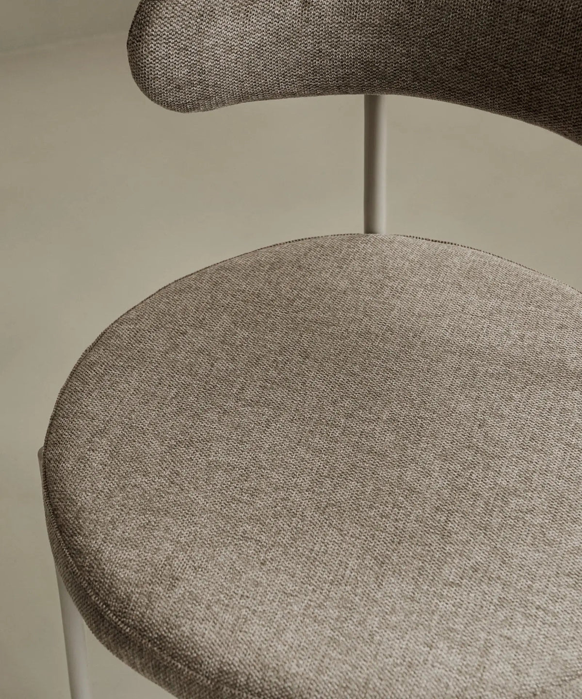 Chaise de salle à manger en tissu et métal Alexia