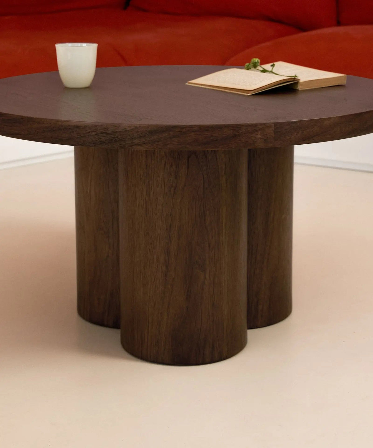 Table basse ronde en bois Odette (80 cm)