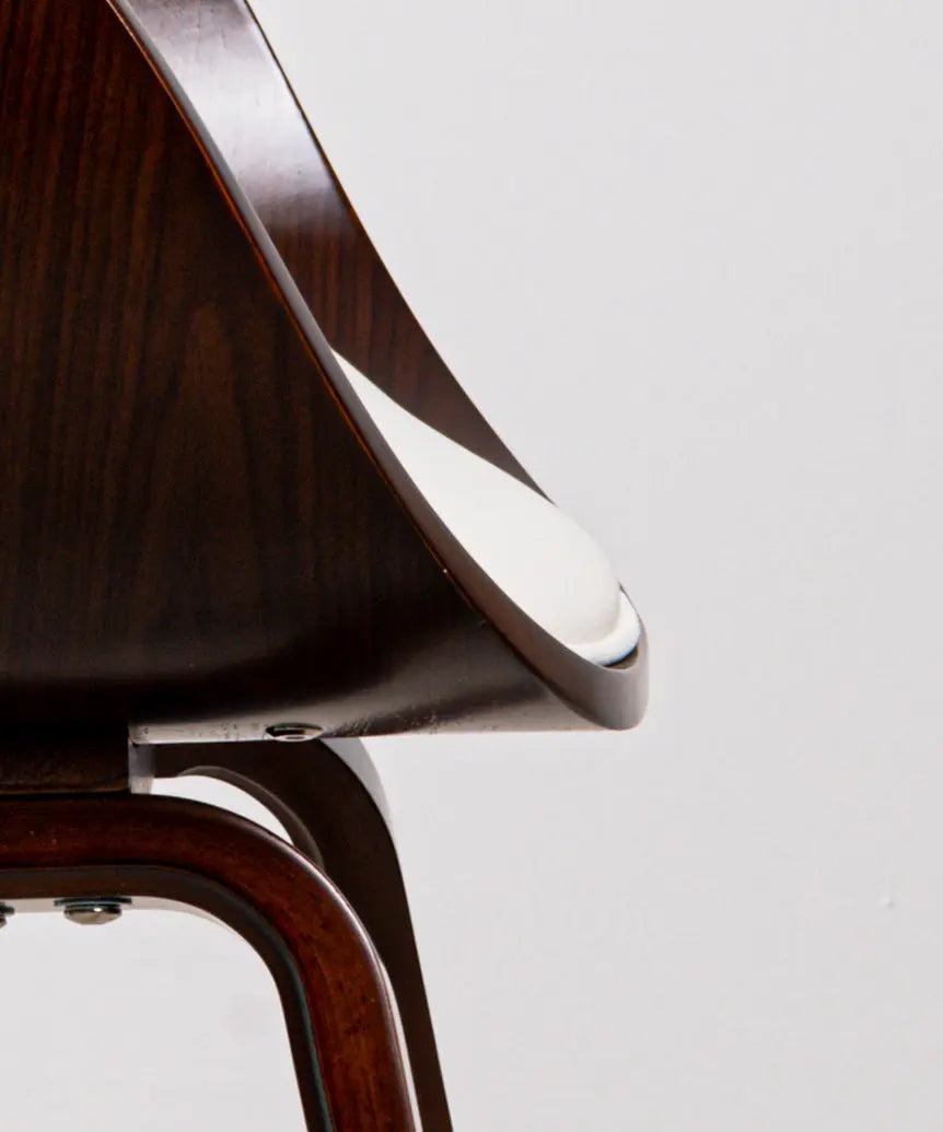 Chaise de salle à manger en bois et similicuir Debbie