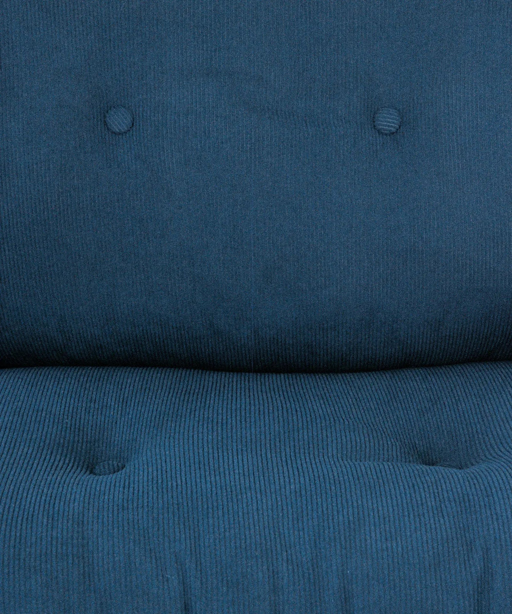 Fauteuil rotatif rembourré en velours côtelé Orbit