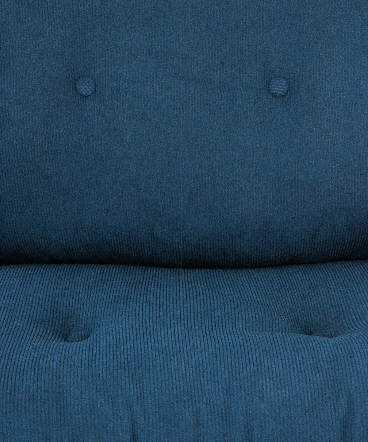 Fauteuil rotatif rembourré en velours côtelé Orbit