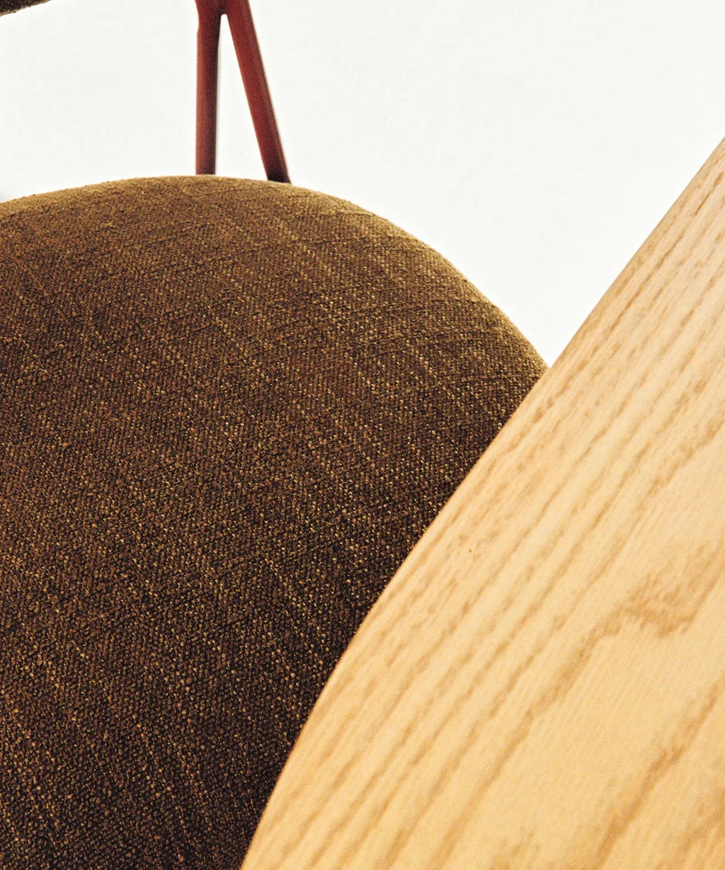 Chaise de Salle à Manger en Tissu et Métal avec Accoudoirs Moritz Arms