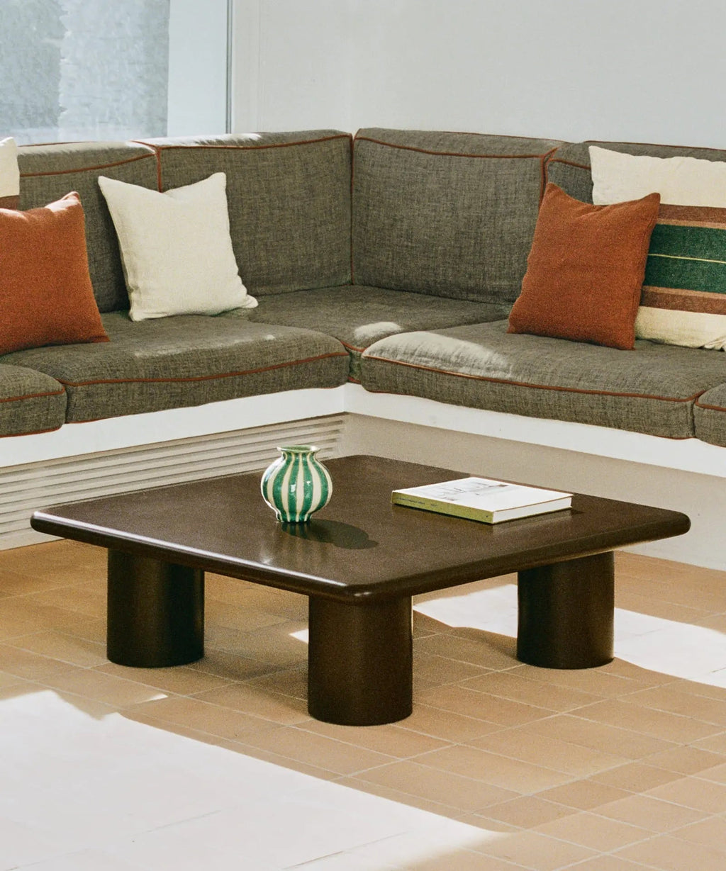 Table Basse en Bois Laqué Dive (100x100 cm)