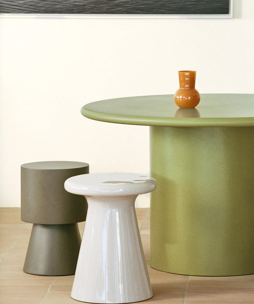 Table Basse en Bois Laqué Dilara (Ø120 cm)