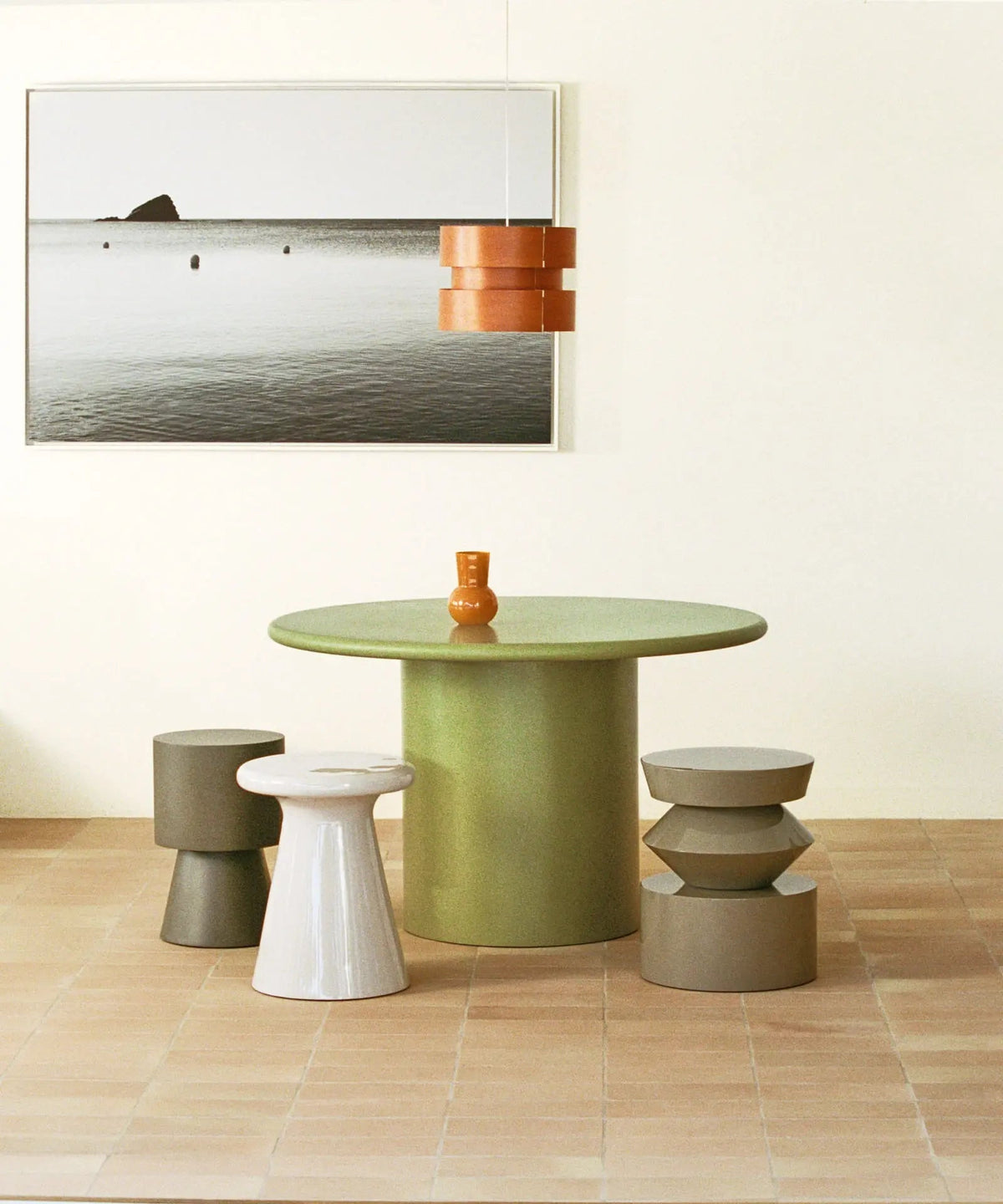 Table Basse en Bois Laqué Dilara (Ø120 cm)