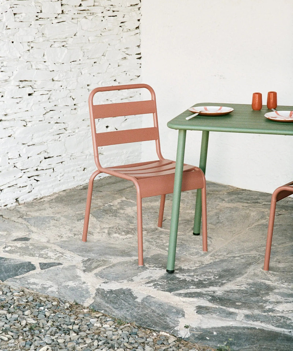 Chaise en métal d’extérieur Bora
