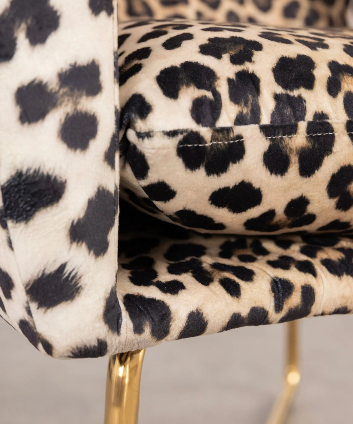 Chaise de salle à manger en tissu velours et métal Savage