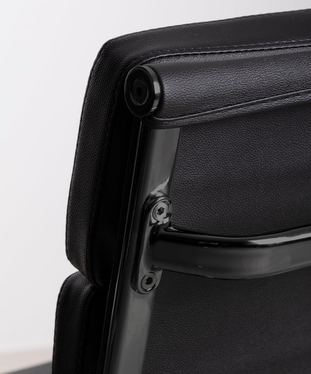 Chaise de bureau en similicuir Belmont Low Back - Black Edition