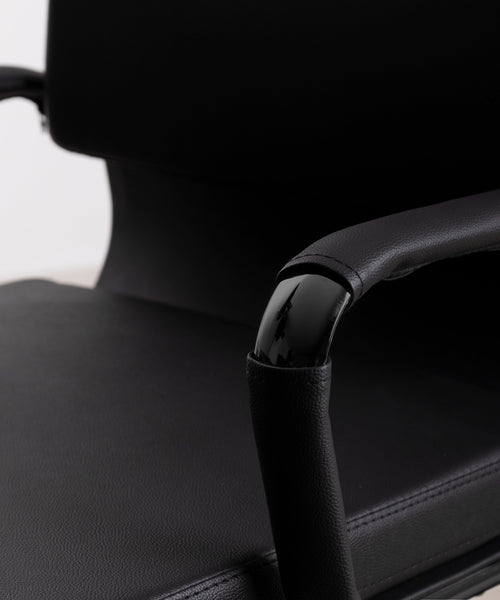 Chaise de bureau en similicuir Belmont Low Back - Black Edition