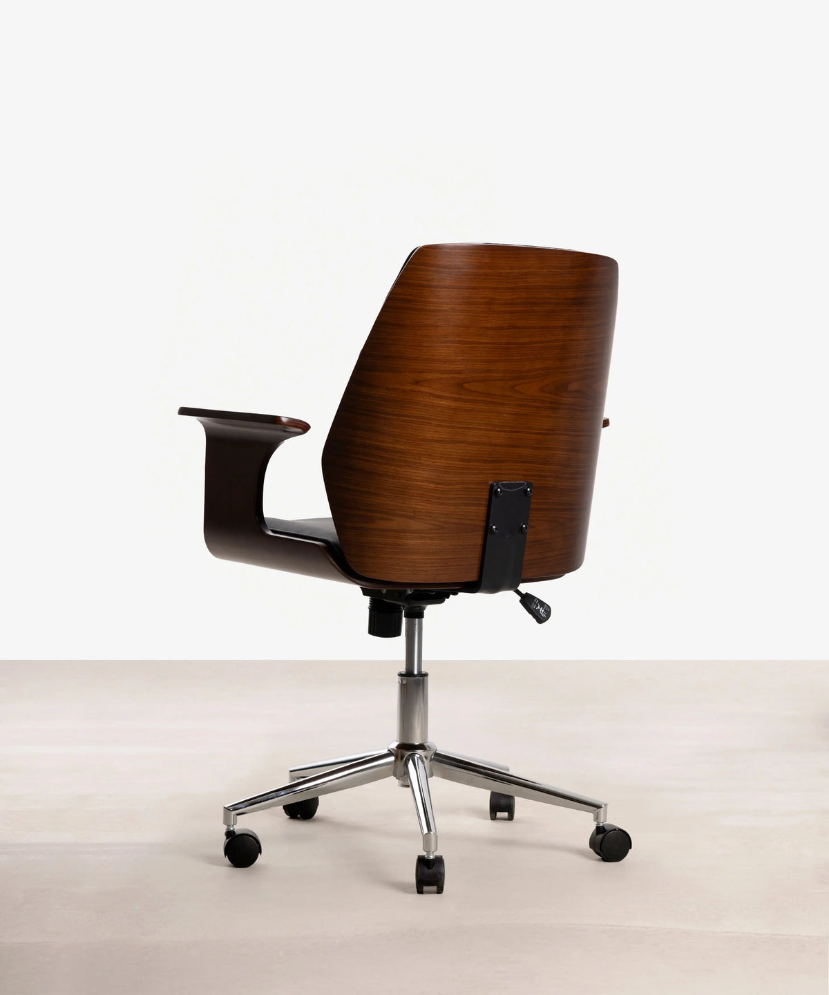 Chaise de bureau en similicuir et bois Malibuu