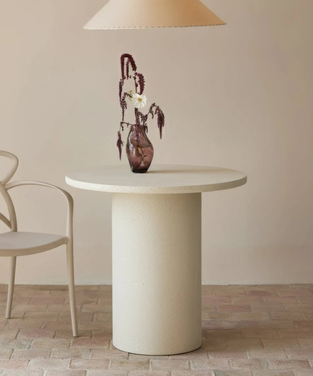 Table à manger ronde en microciment Argo (80 cm)