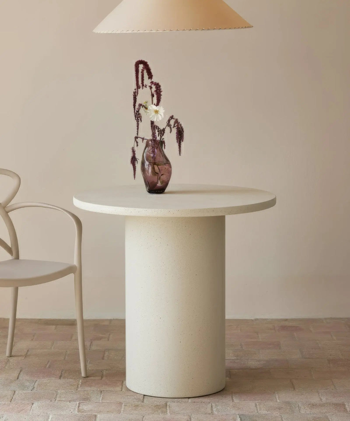 Table à manger ronde en microciment Argo (80 cm)