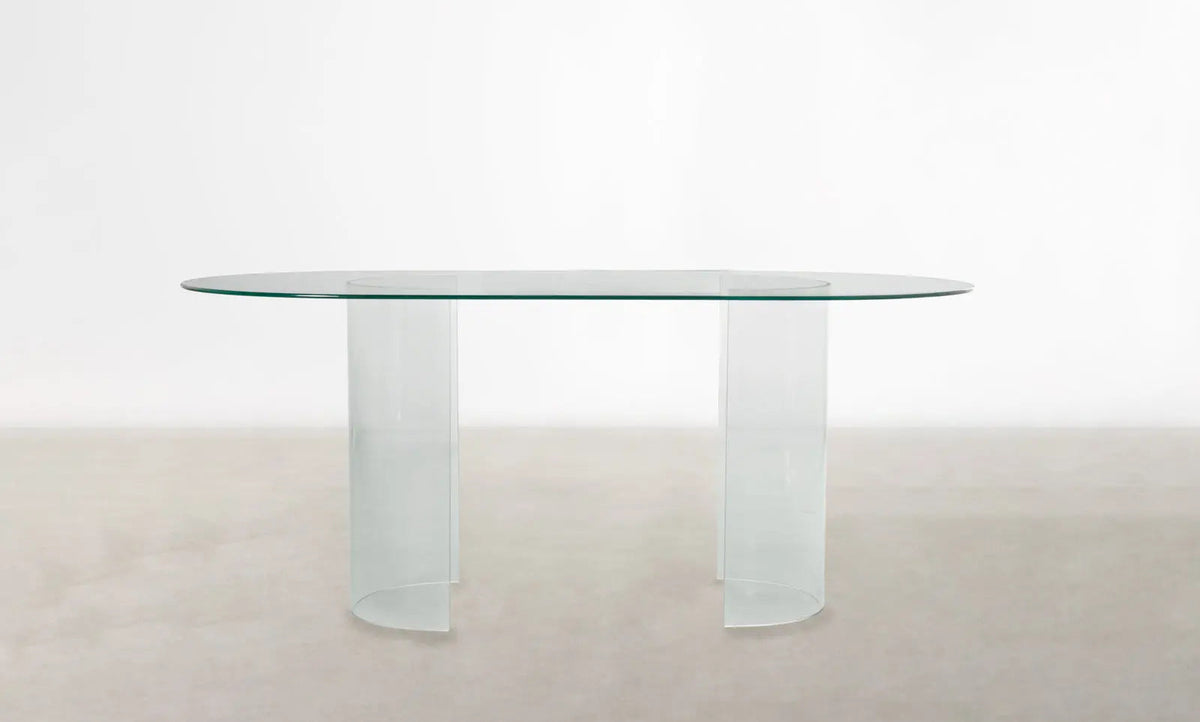 Table à manger en verre trempé Ensa (180 x 76 cm)