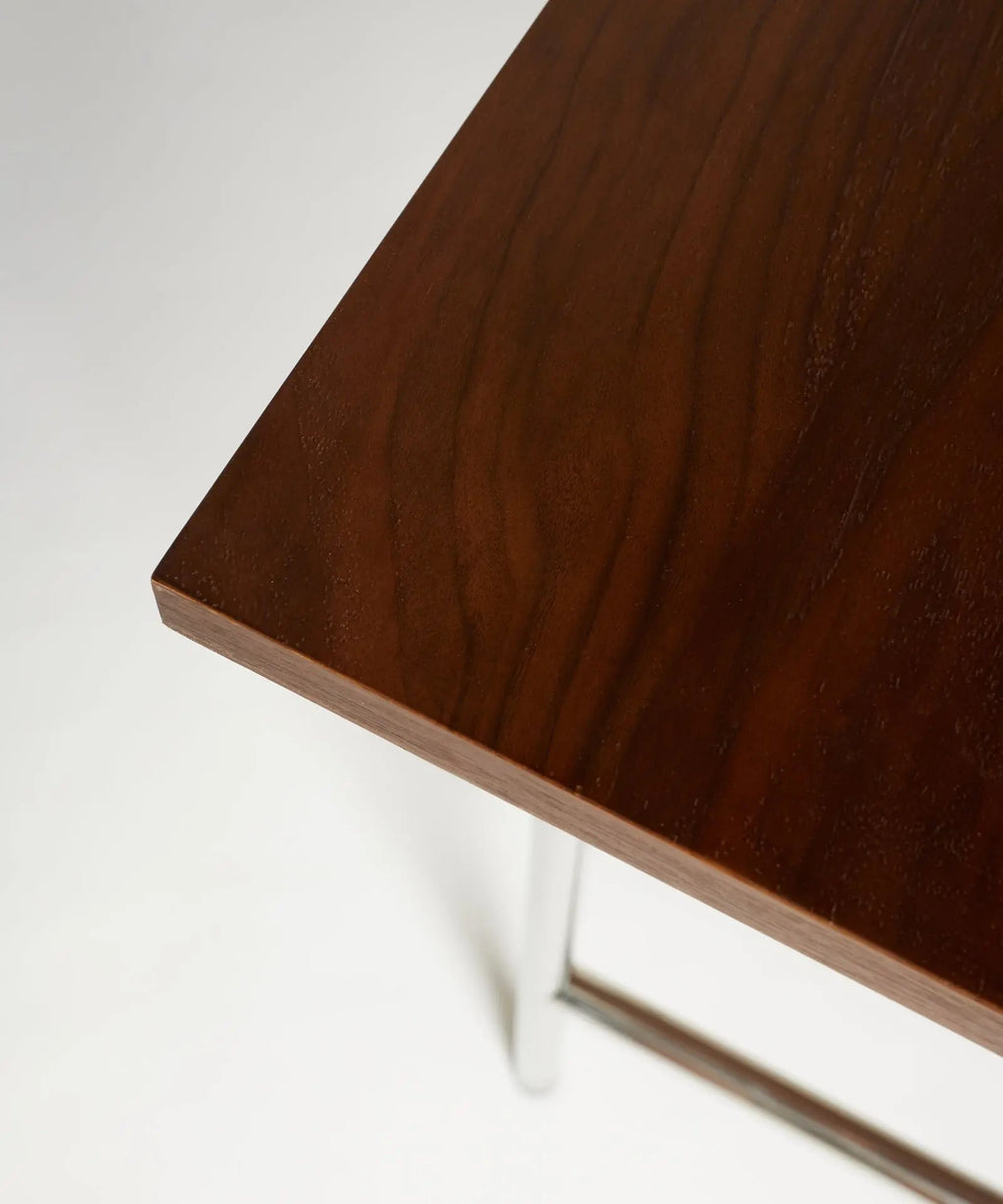 Table à manger rectangulaire en bois et métal Minel (160x80cm)
