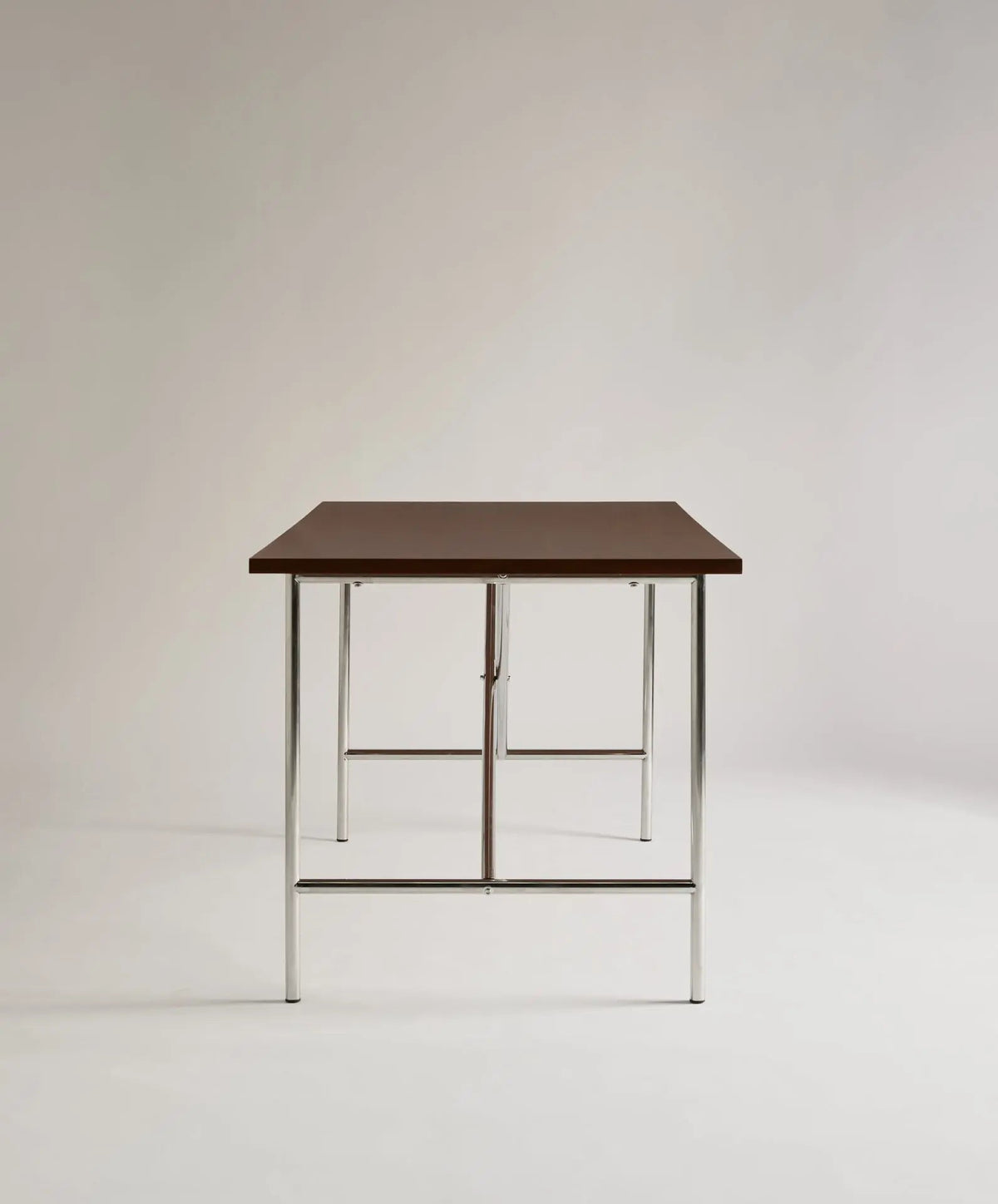 Table à manger rectangulaire en bois et métal Minel (160x80cm)