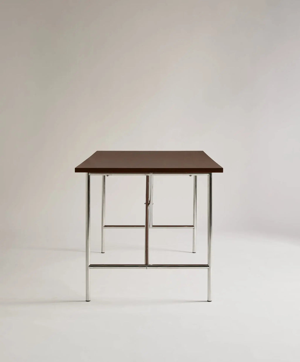 Table à manger rectangulaire en bois et métal Minel (160x80cm)