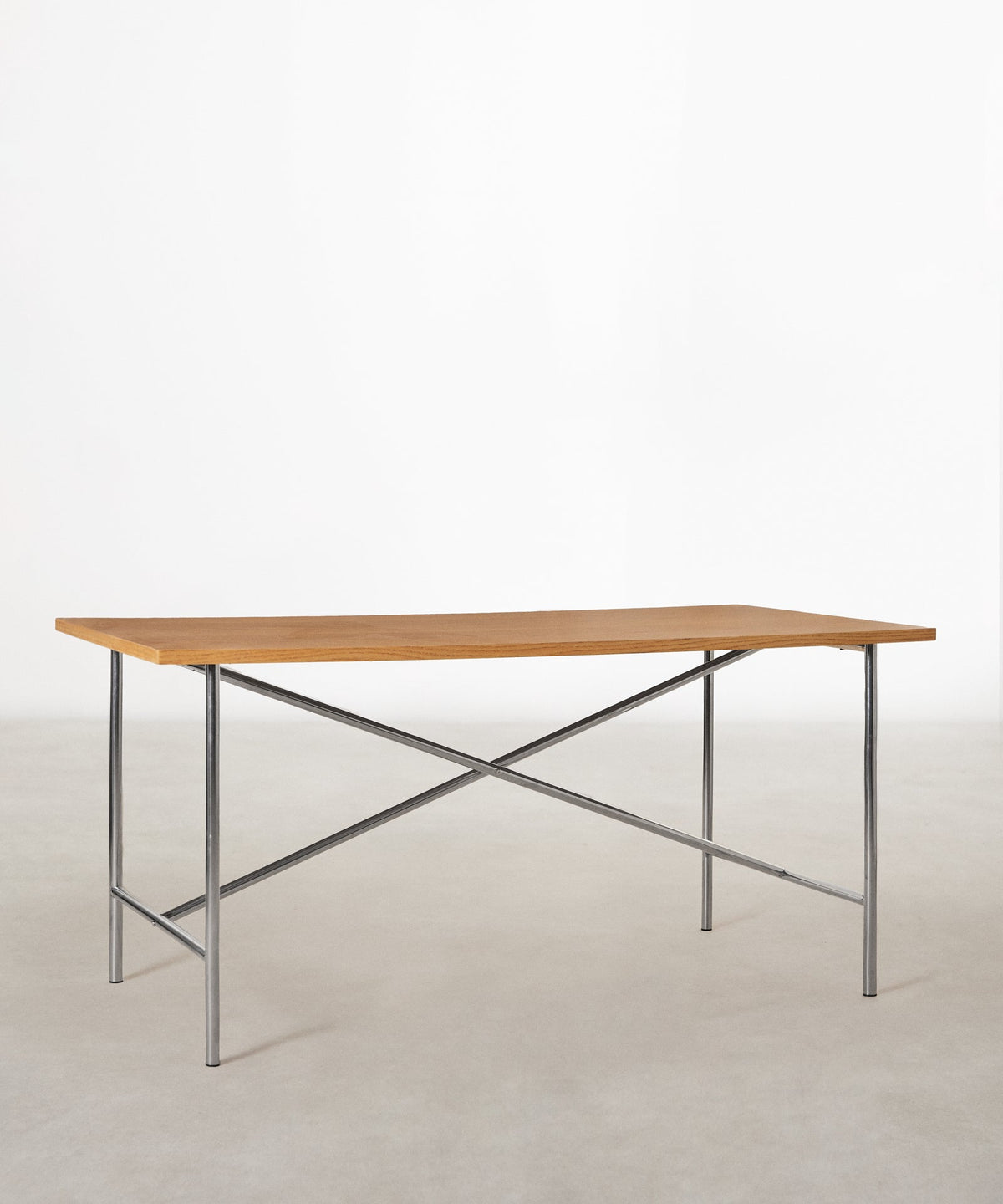 Table à manger rectangulaire en bois et métal Minel (160x80cm)