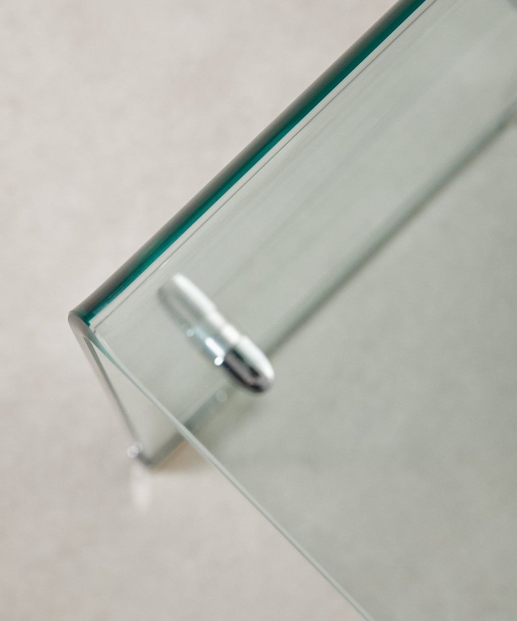 Table basse en verre trempé Olivier (110x55 cm)
