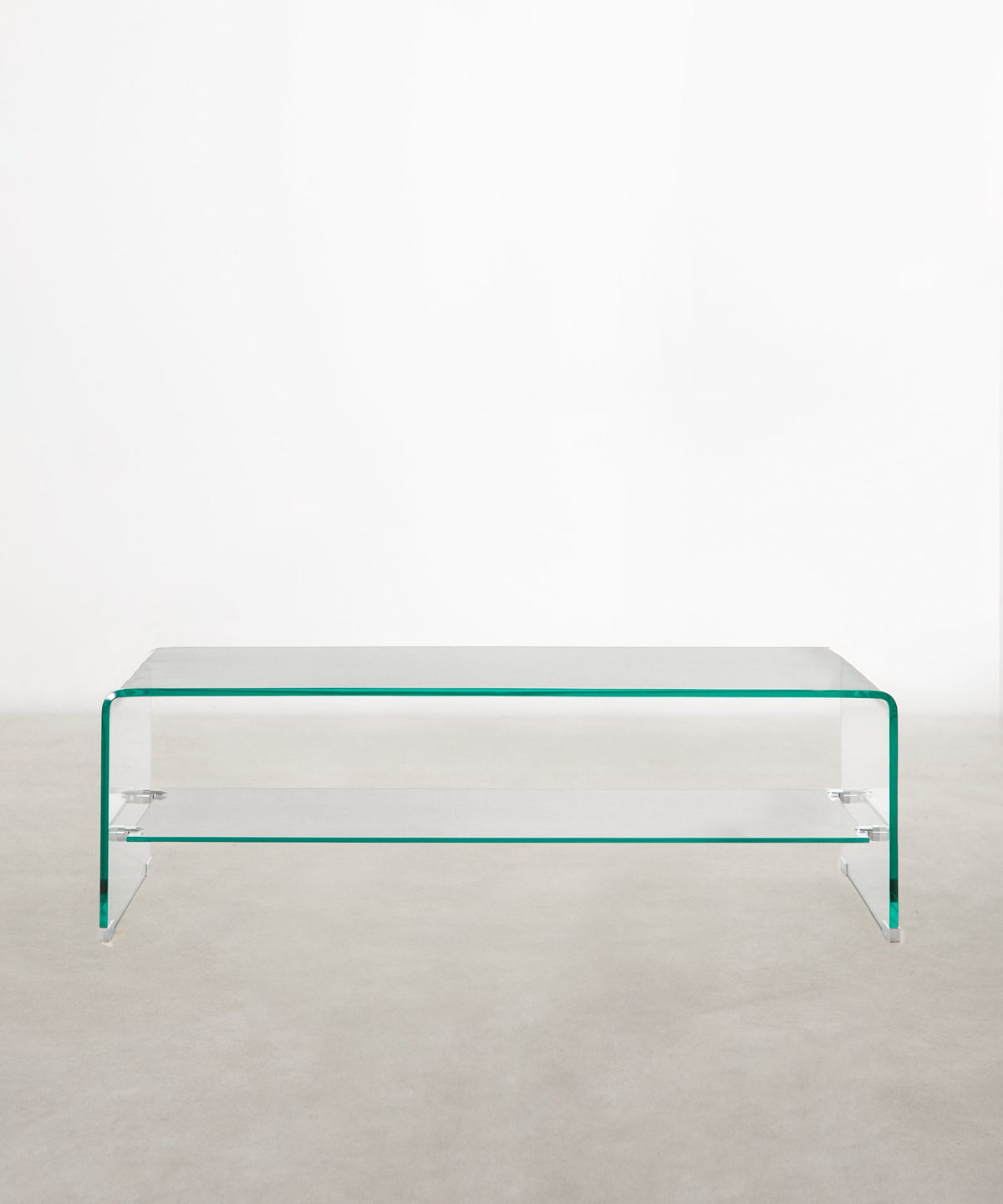 Table basse en verre trempé Olivier (110x55 cm)