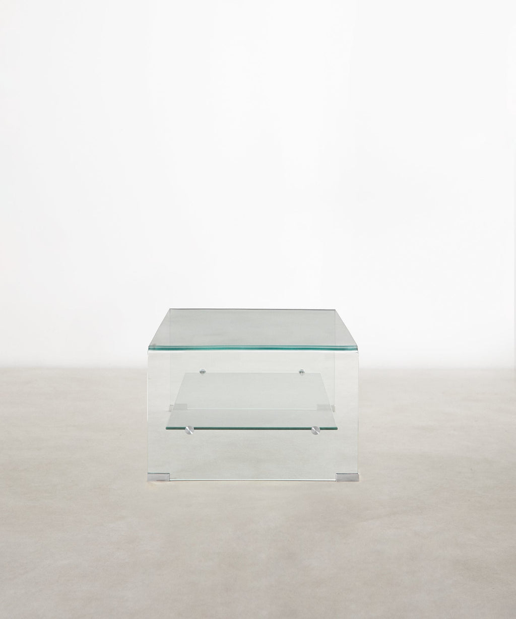 Table basse en verre trempé Olivier (110x55 cm)