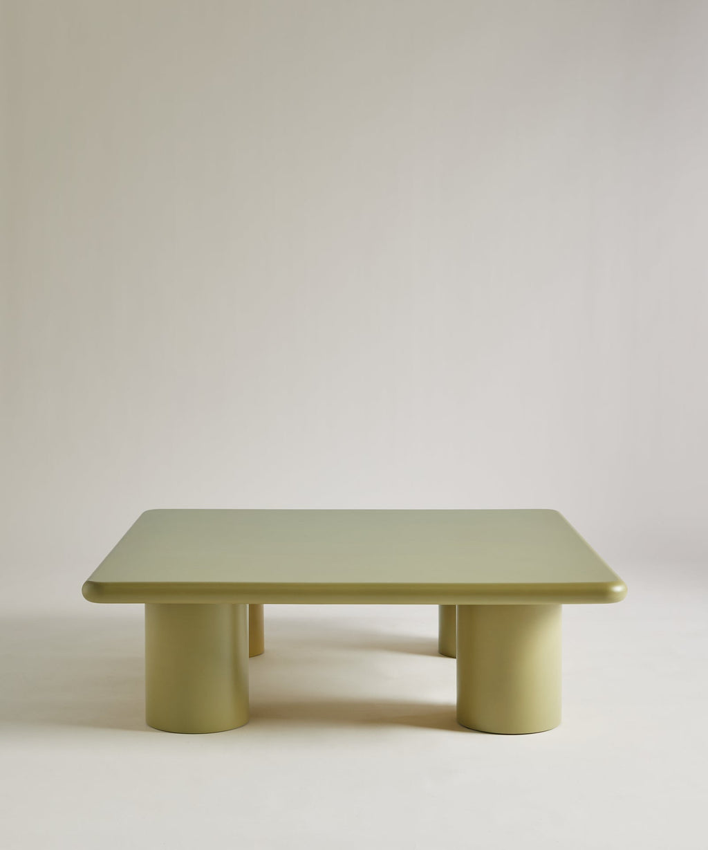 Table Basse en Bois Laqué Dive (100x100 cm)