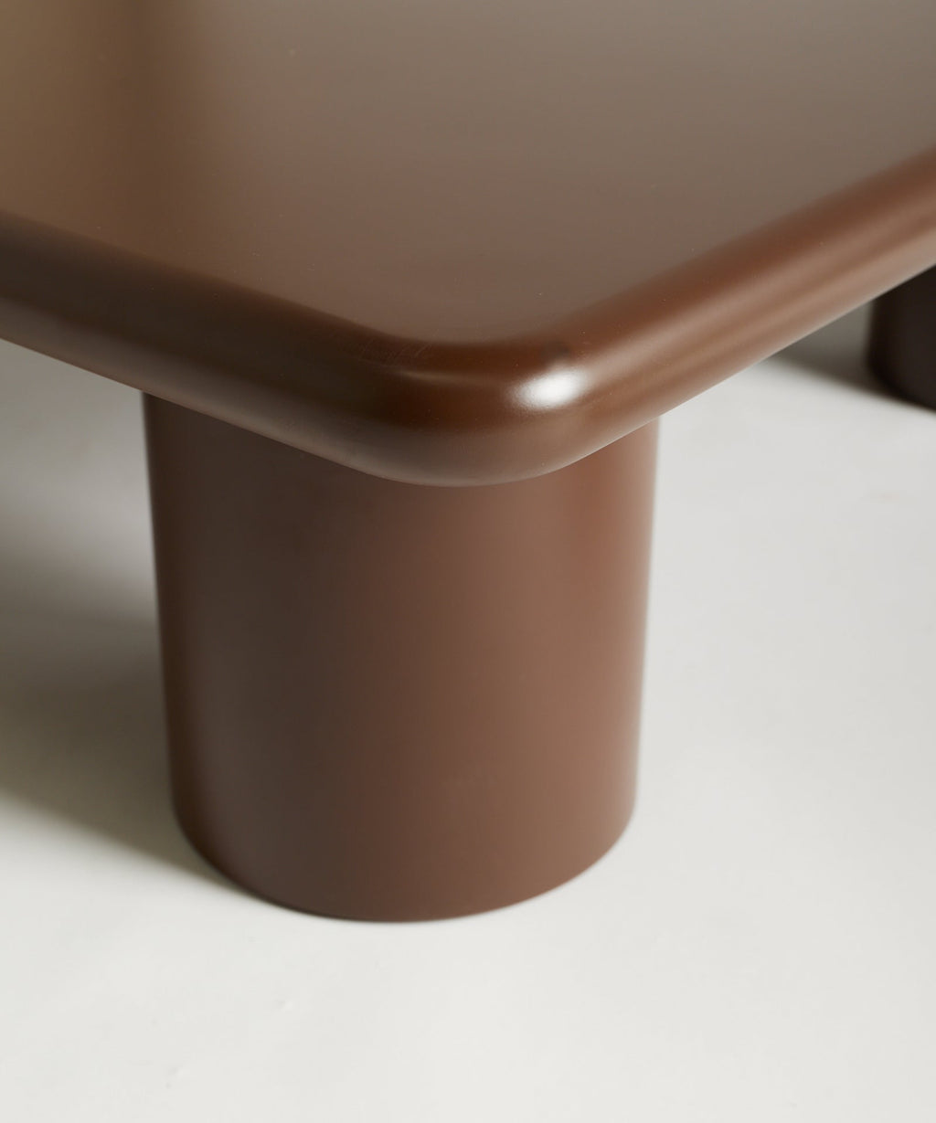 Table Basse en Bois Laqué Dive (100x100 cm)