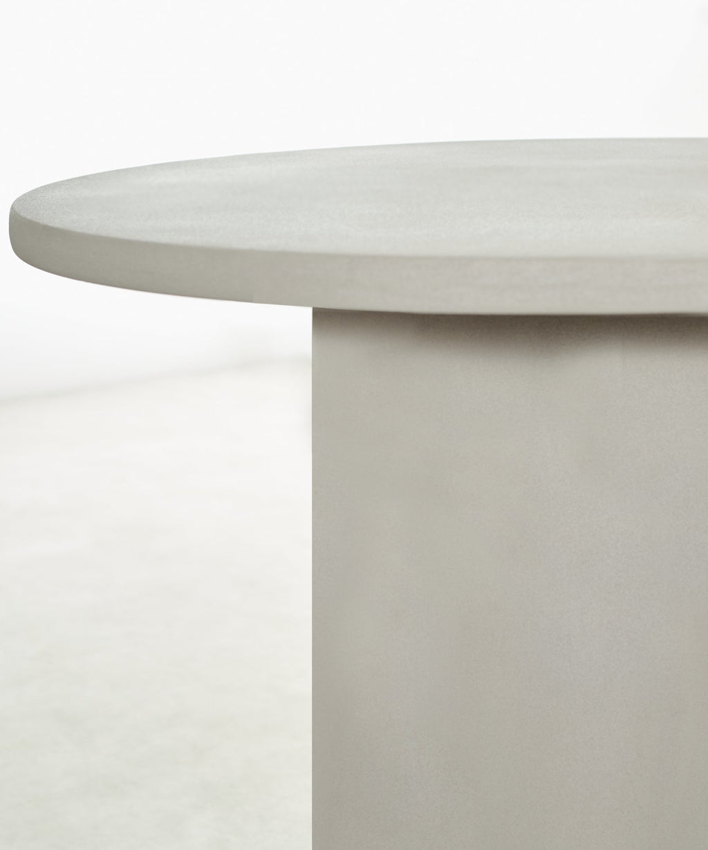 Table à manger ronde en microciment Argo (80 cm)