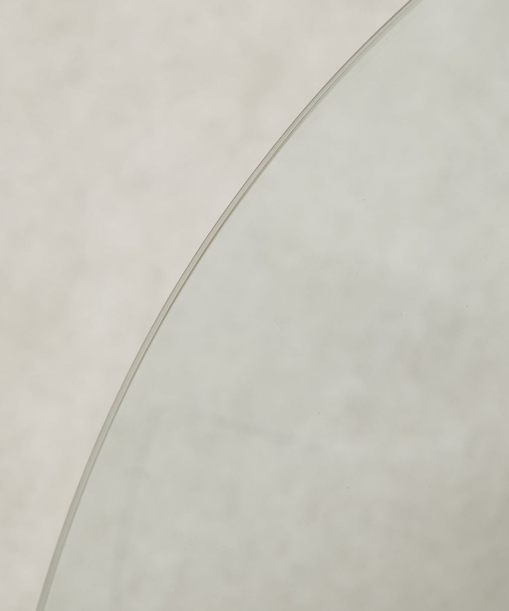 Table basse ronde en verre Nora (80 cm)