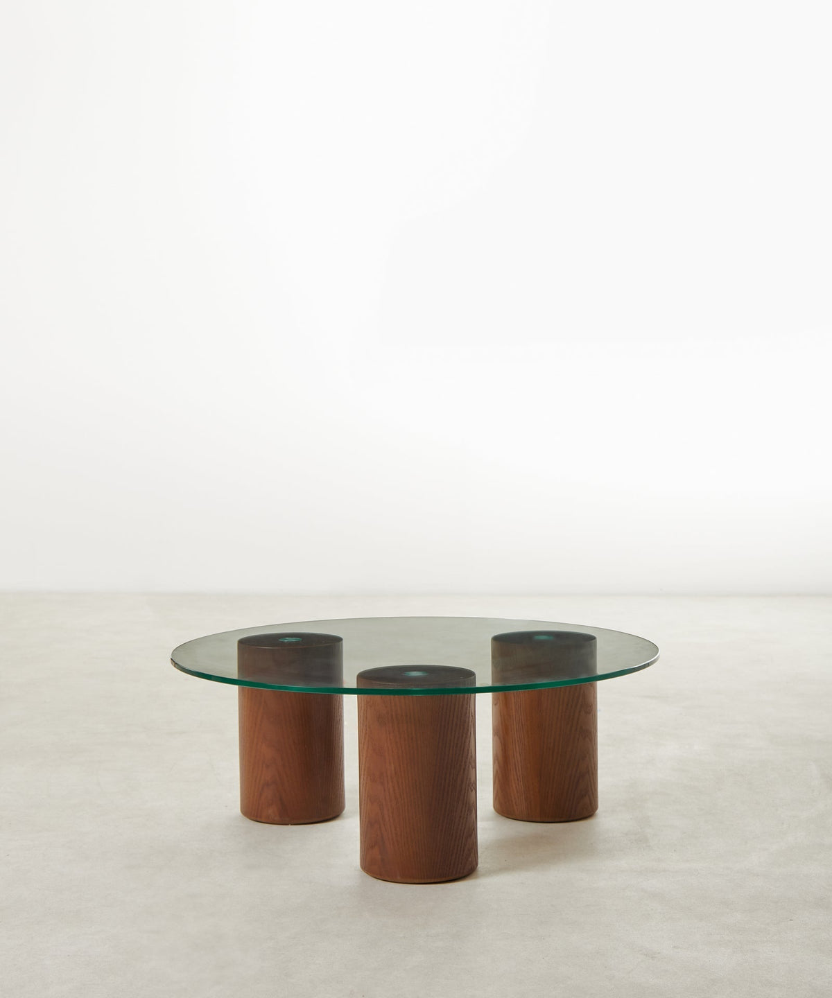 Table basse ronde en verre Nora (80 cm)