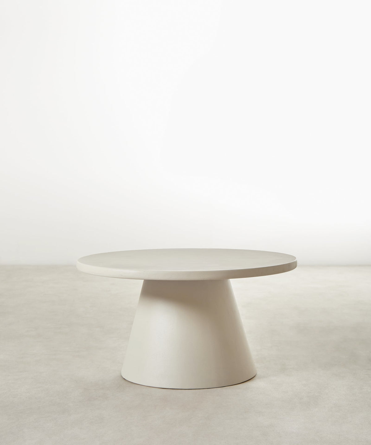 Table basse ronde en microciment Hera (80 cm)