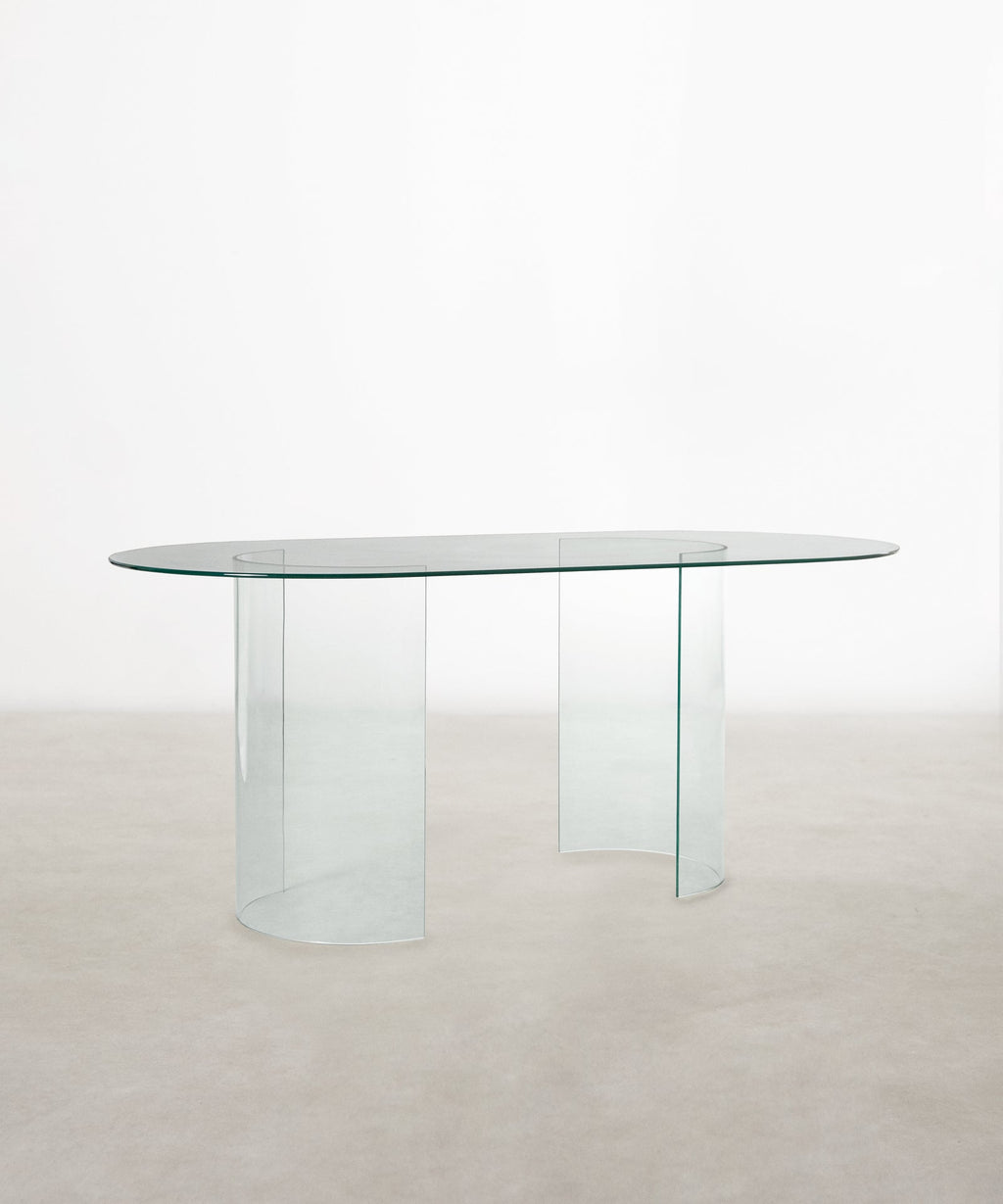 Table à manger en verre trempé Ensa (180 x 76 cm)