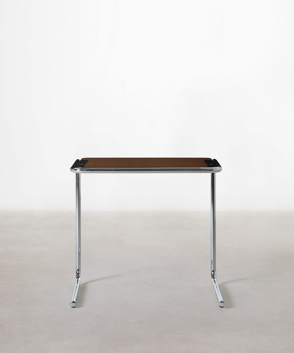 Table d'appoint en métal et verre trempé Bonet