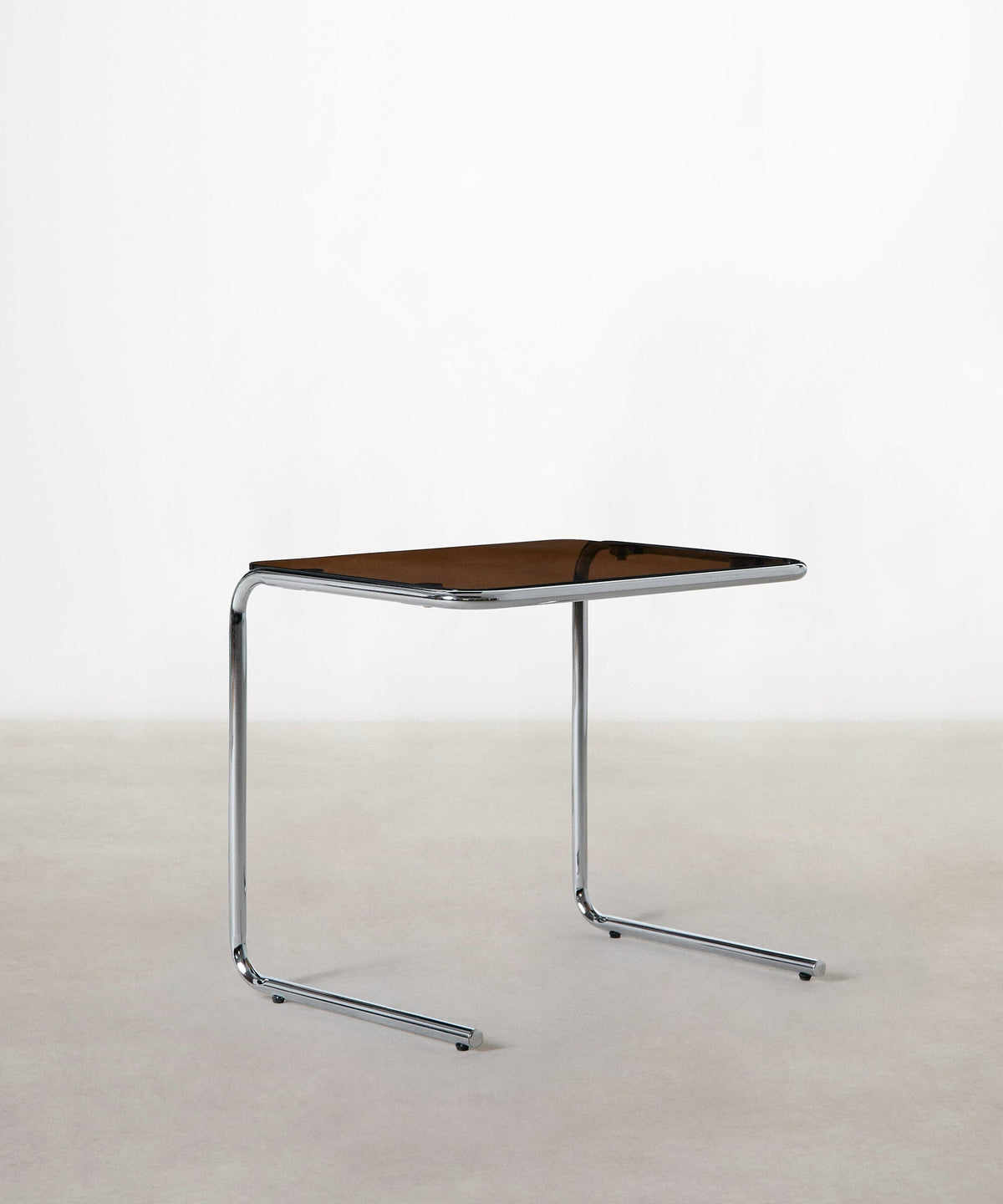 Table d'appoint en métal et verre trempé Bonet