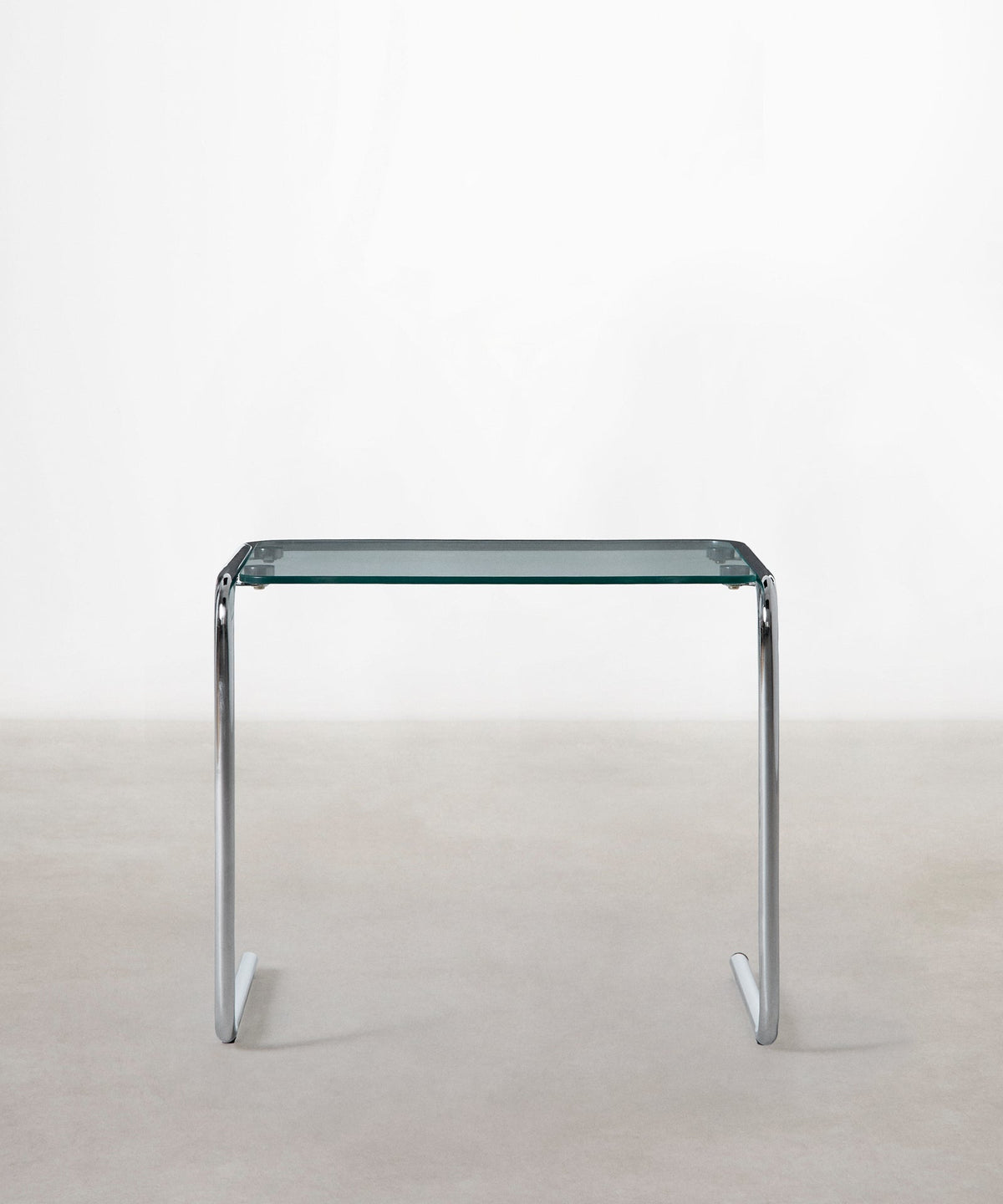 Table d'appoint en métal et verre trempé Bonet