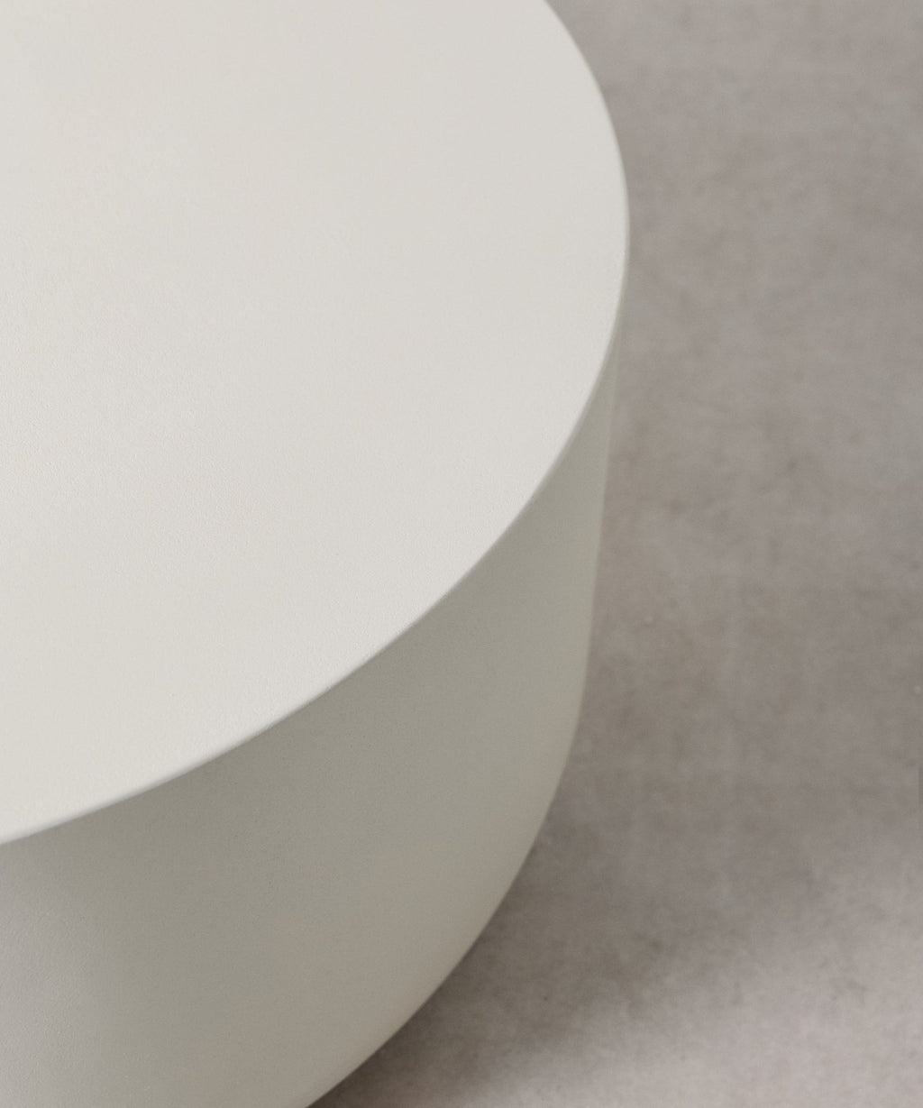 Table Basse Ronde en Microciment Sisca (90 cm)