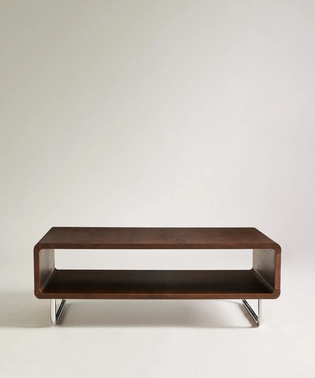 Table basse rectangulaire en bois Samira (100x60 cm)