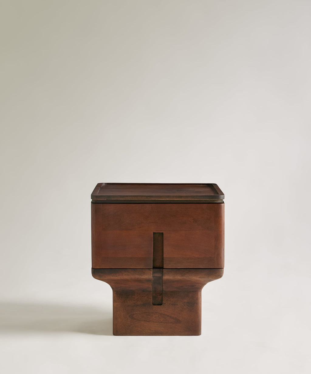 Table de Chevet en Bois de Manguier Viko