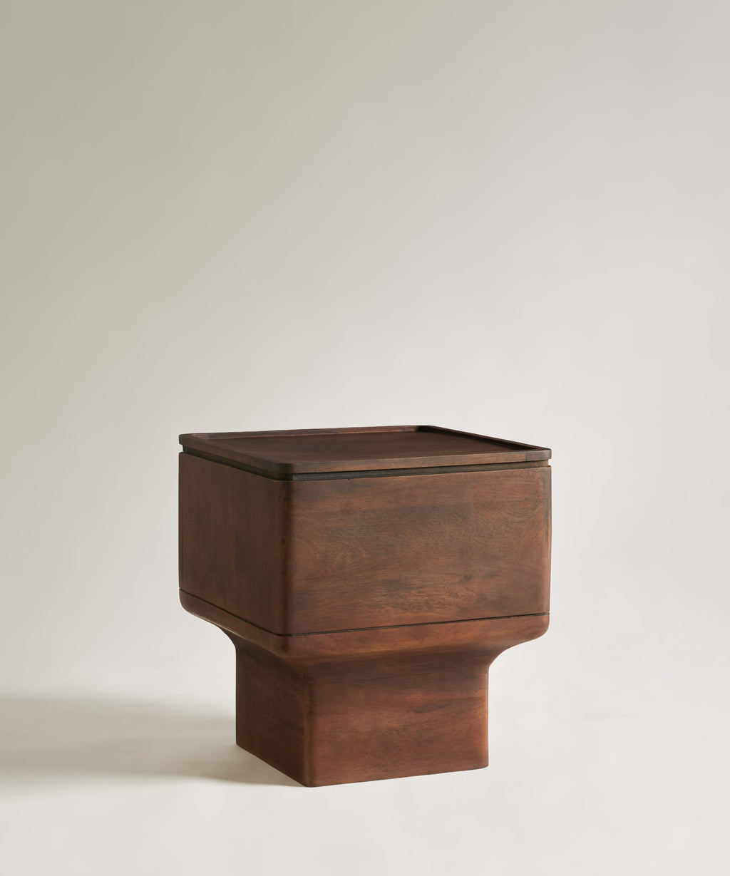 Table de Chevet en Bois de Manguier Viko