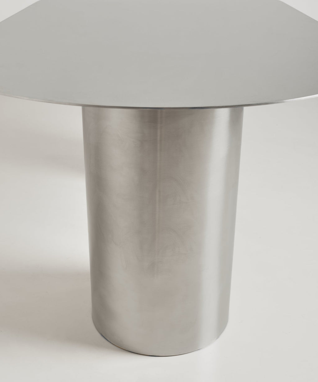 Table de Salle à Manger Ovale en Acier Laminé Iron (200 × 76 cm)