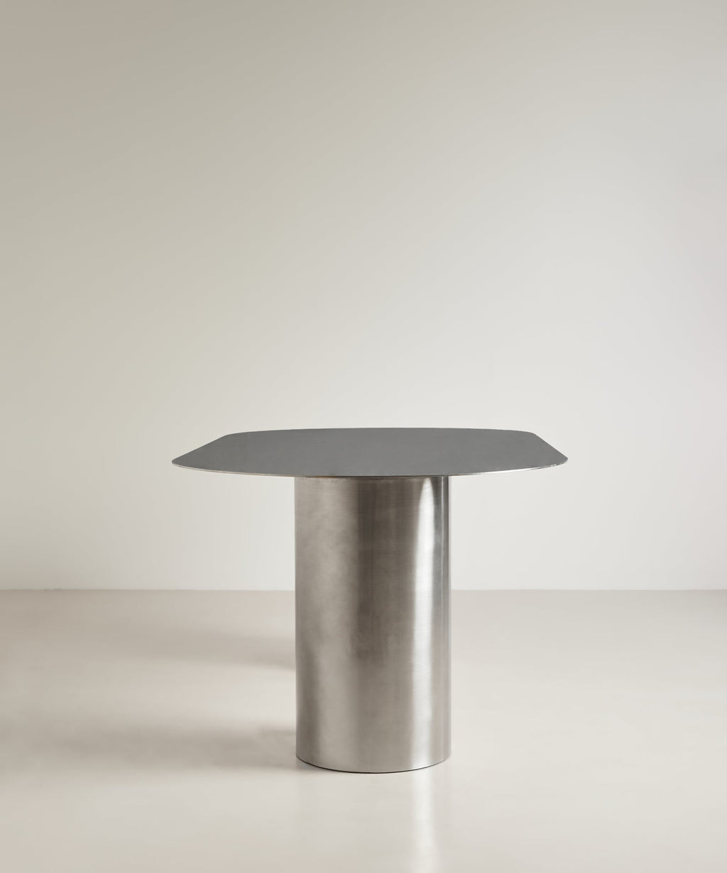 Table de Salle à Manger Ovale en Acier Laminé Iron (200 × 76 cm)
