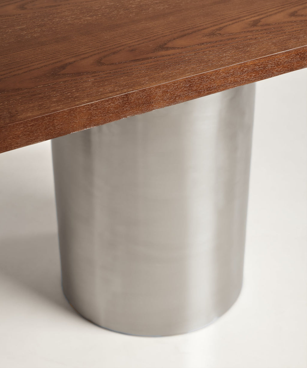 Table de Salle à Manger Ovale avec Pieds en Acier Laminé Inti (200 x 76 cm)