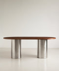Table de Salle à Manger Ovale avec Pieds en Acier Laminé Inti (200 x 76 cm)