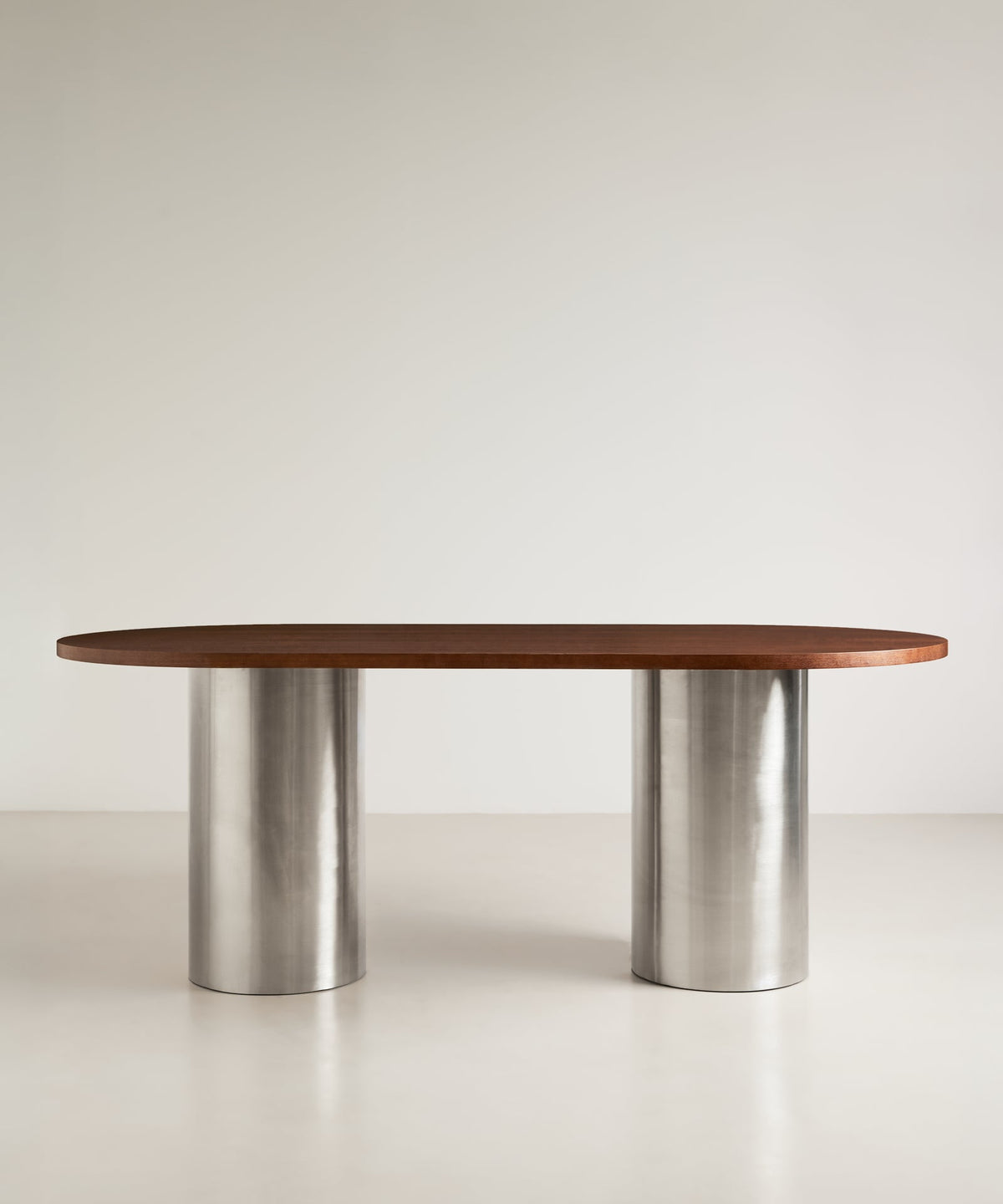 Table de Salle à Manger Ovale avec Pieds en Acier Laminé Inti (200 x 76 cm)