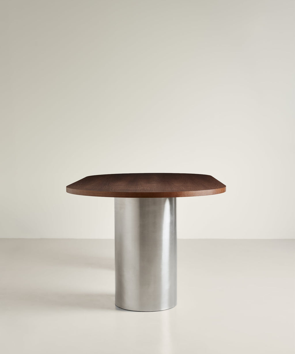 Table de Salle à Manger Ovale avec Pieds en Acier Laminé Inti (200 x 76 cm)