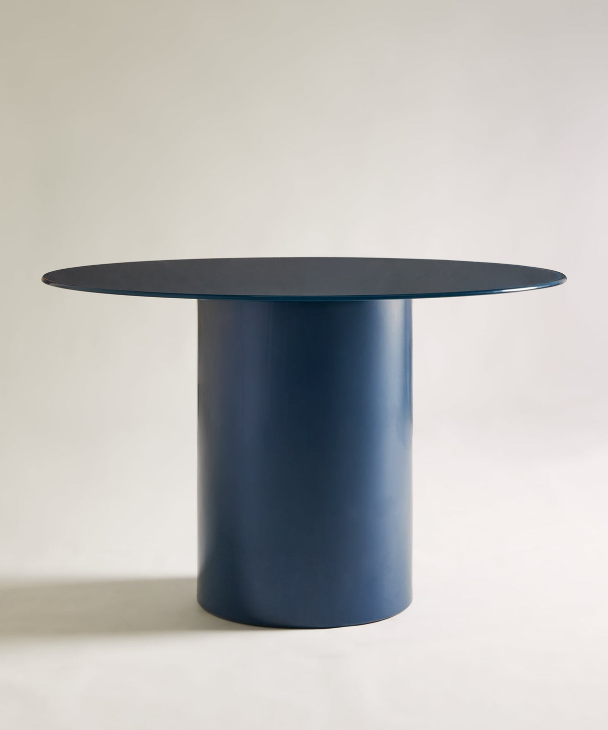 Table de Salle à Manger en Acier Laqué Azure (120 cm)
